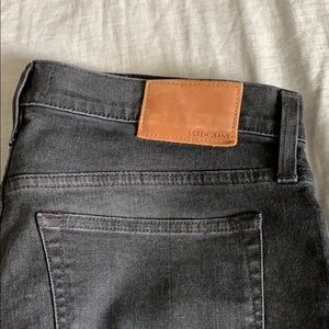 JCrew Men’s black jeans slim 33-30